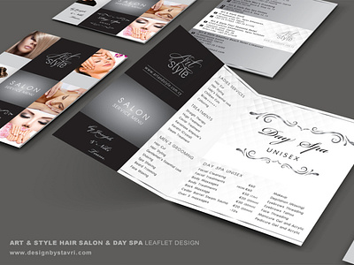 Art & Style Hair Salon & Day Spa Leaflet Design