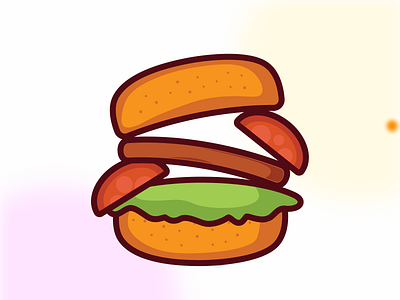A Burger design graphic design illustration vector