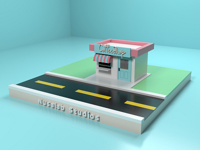 3D CoffeeShop 3d 3d art autodeskmaya design maya