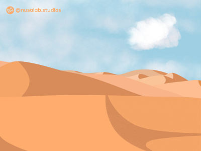 Desert Day design flat illustration