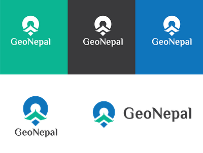 Logo and visual identity design of GeoNepal branding design geonepal growinnova logo logo and visual identity logo design nepali design nepali designer vector visual identity