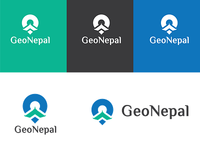 Logo and visual identity design of GeoNepal branding design geonepal growinnova logo logo and visual identity logo design nepali design nepali designer vector visual identity