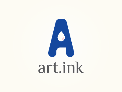Logo and visual identity design of Art.Ink