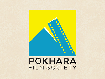 Logo and visual identity design of Pokhara Film Society logo logo design nepal nepali design pfs pokhara design pokhara film society re branding recreation visual identity
