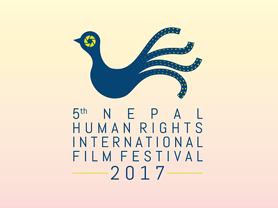[Logo] Nepal Human Rights International Film Festival bhajumahesh design branding film logo human right kathmandu logo logo design mahesh creations nepal nepali design visual identity