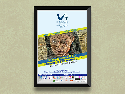 Poster of 5th Nepal Human Rights Int. Film Festival 2017 festival film human material nhriff nhriff2017 outreach poster publicity right