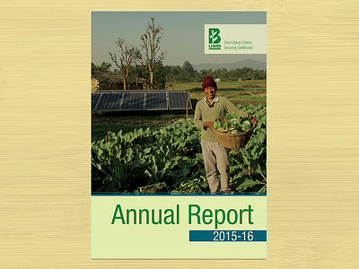 Layout and Design of LI-BIRD Annual Report 2015-16 annual report cover cover creative design design editorialdesign graphic design layout layout and design report cover