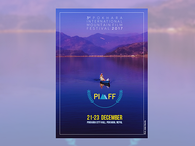 Poster PIMFF 2017 designer from nepal festival poster film festival logo design logo design in nepal pimff poster publicity design visual identity