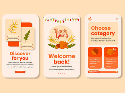 thanksgiving flat illustration