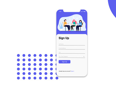 Daily UI - Day 001 Sign up page dailyui dailyuichallenge design sign up page sign up screen signup ui ui design uiux