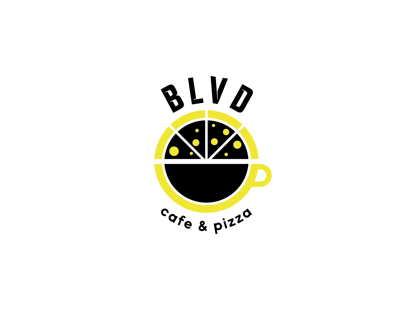 BLVD Cafe and Pizza Brand Identity