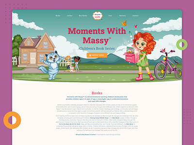 Landing page for Moments With Massy Children's Book Series