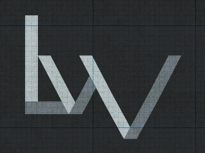 BW monogram gray grey identity logo monogram