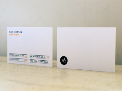 Business Card business business card card orange subtle white