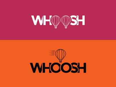 WHOOSH LOGO airballoonlogo dailylogochallenge hotlogo logo