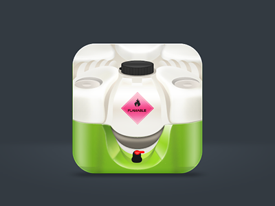 IOS App Icon app chemical container green icon ios