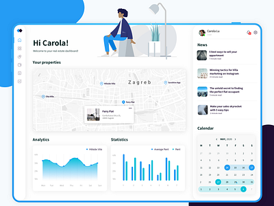 Dashboard #001 app design illustration minimal typography ui web