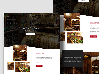 Tři grácie developer html prestashop template theme ui design wine wordpress