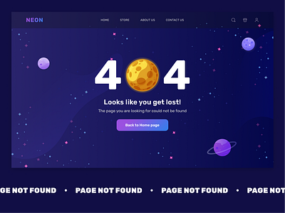 Daily UI 008 - 404 Page