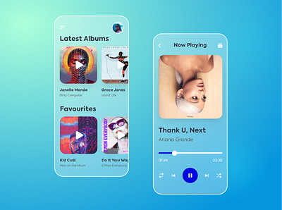 Daily UI 009 - Music Player app daily ui design music app ui
