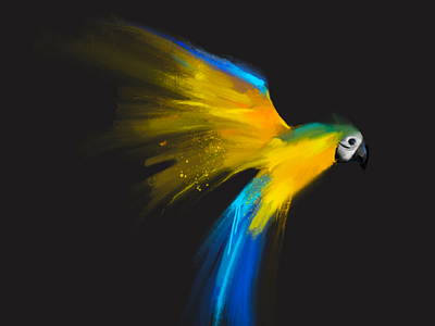 Bird digital art digital illustration digital painting