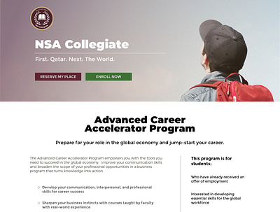 Qatar Advanced Career Accelerator Program