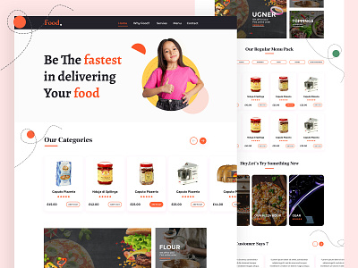 Food Service Website Templates