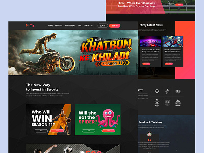 Betting-Website design 3d animation art branding creative design drawing graphic design illustration logo motion graphics ui ux vector