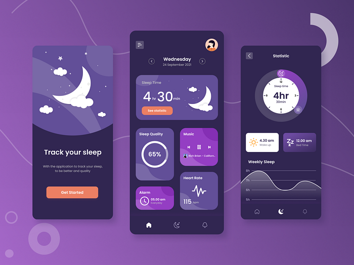 Browse thousands of Sleep App UI Sleep App UI images for design