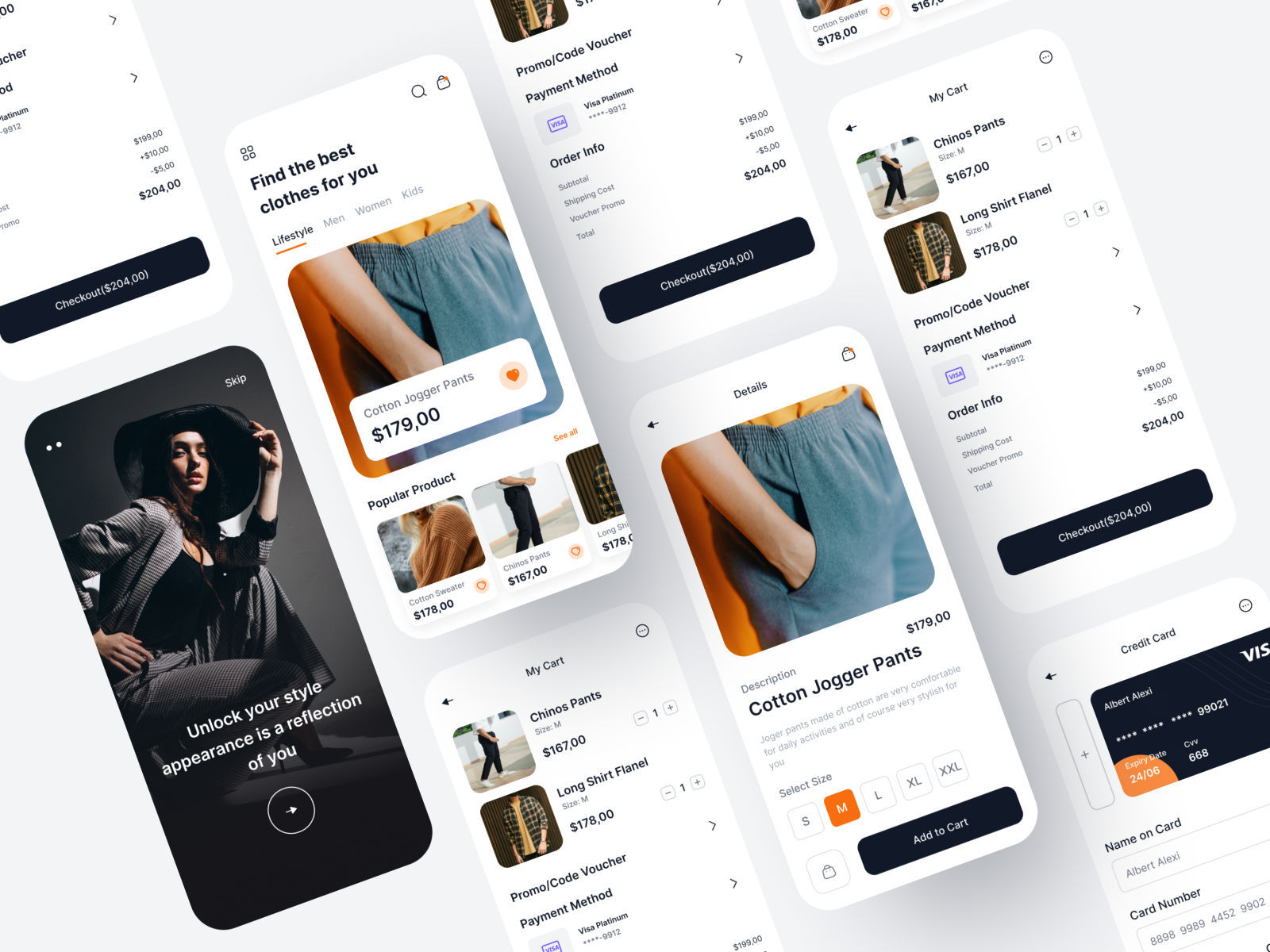 Fashion Mobile App by Muhammad Rifqi on Dribbble