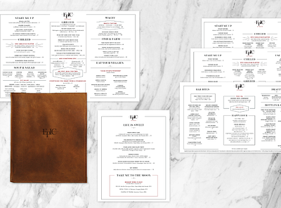 Epic Steak San Francisco hospitality design menu menu design restaurant sf bay area steak steakhouse