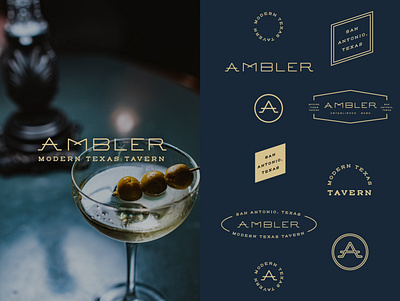 AMBLER concept 2 design hospitality hotel line logo restaurant restaurant branding typography