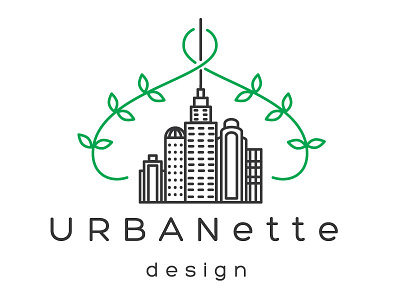 Urbanette Process No. 1 branding city cityscape logo process project urban urbanette wip