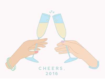 Cheers 2016 champagne cheers clink fizz hand hands jewelry new year new years pop