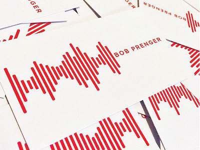 Business Cards - Audio Engineer audio audio engineer business cards gotham red