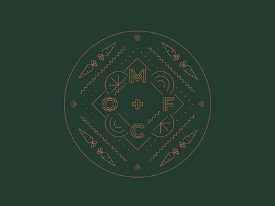 MF+CO Mandala bandana circle contrast mandala medallion monoline pattern