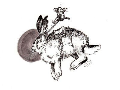 Hare and rider