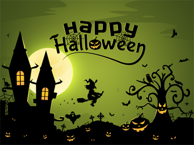 Happy Halloween Illustration Free PSD download free freebie halloween happy illustration pixaroma png psd spooky