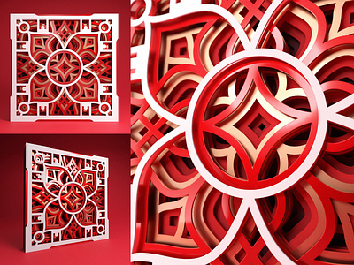 Download Mandala Md01 3d Layered Svg Cut File By Pixaroma On Dribbble
