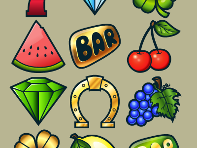 Classic Slot Machine Icons