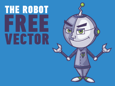 Free Robot Character ai cartoon character cute cyborg download eps free mascot robot technolgy vector