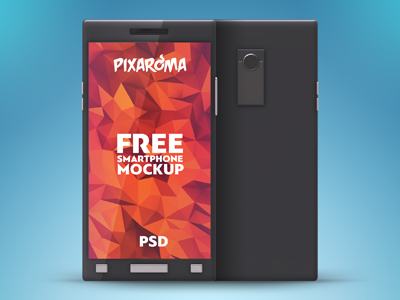 Download Free Smartphone Mockup Psd by pixaroma on Dribbble