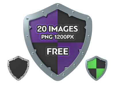 Free 3D Shields 3d crest design emblem free free 3d shield free png shield protection security shield shiny stock