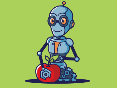 Robot repair an apple - free vector android apple free free robot fruit robot robot reapair vector