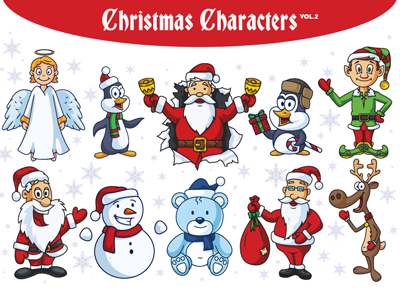 Christmas Vector Characters Vol 2