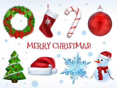 Free Xmas Icons PSD and PNG