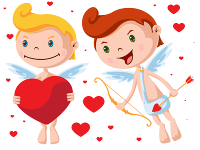 Cartoon Vector Cupids arrow bow cartoon character cupid day heart love romance valentines vector wings