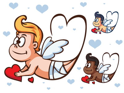 Free Vector Cupid character cupid design free heart love mascot passion valentines day vector