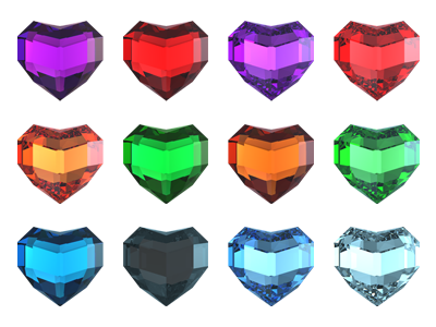 Free Heart Shaped Precious Stones 3d free gem heart icon jewel jewelry precious render ruby stone valentines day