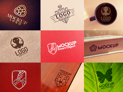 10 Logo Mockups Vol.1